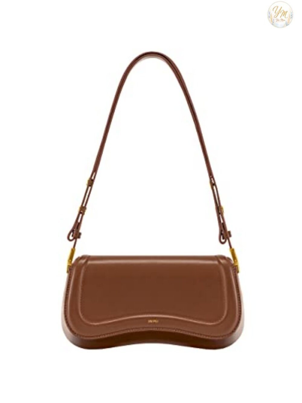 Vegan Leather Shoulder Bag with Adjustable Strap